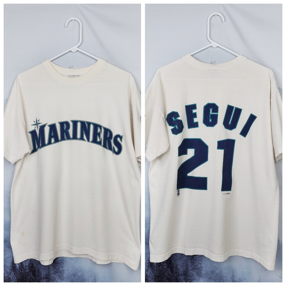 Vintage MLB Seattle Mariners Seugi Short Sleeve Tee Gear For Sports Adult Large